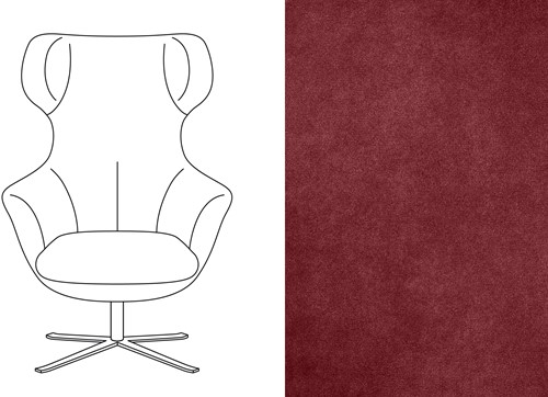 Hopper Swivel Chair Velour 010