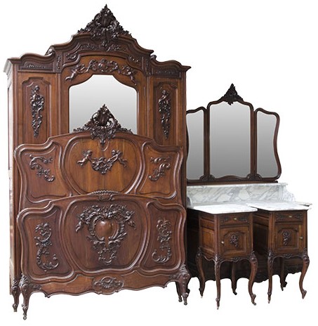 Louis XV Bedroom Set (5 Pieces)