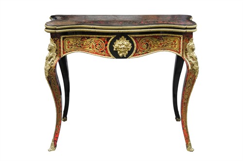 Boulle Card Table
