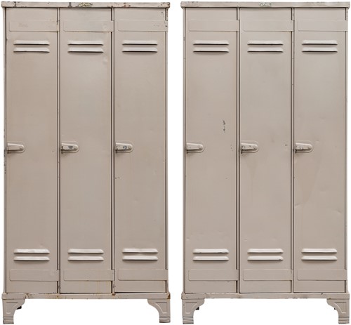 Industrial Cabinets Set of 2