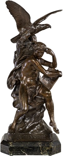 Bronzed Sculpture signed by Emile Louis Picault