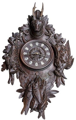 Louis XIII Hunting Wall Clock