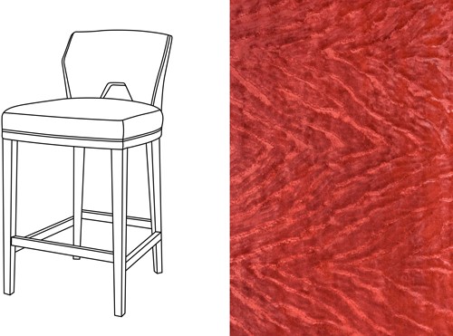 Jasper Low Bar Chair Folie Douce 70