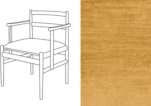 Leaf 01 CB Armchair Avignon Golden Sand (440)
