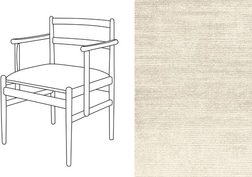Leaf 01 CB Armchair Avignon Pearl (736)