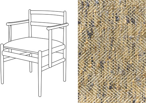 Leaf 01 CB Armchair Magnus Sucre de Canne