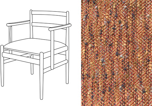 Leaf 01 CB Armchair Magnus Auburn