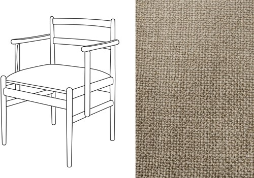 Leaf 01 CB Armchair Paco Gris Taupe