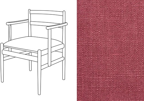 Leaf 01 CB Armchair Rave Dry Rose (187)