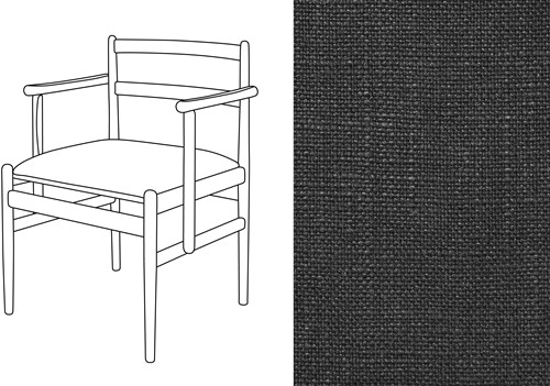 Leaf 01 CB Armchair Rave Jet Black (689)