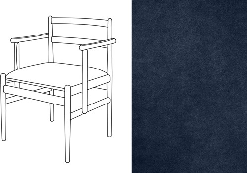 Leaf 01 CB Armchair Velour 062
