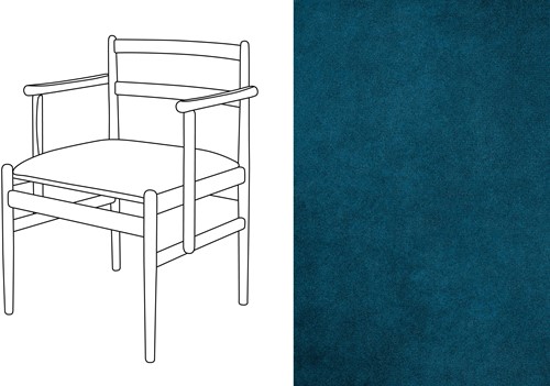 Leaf 01 CB Armchair Velour 067