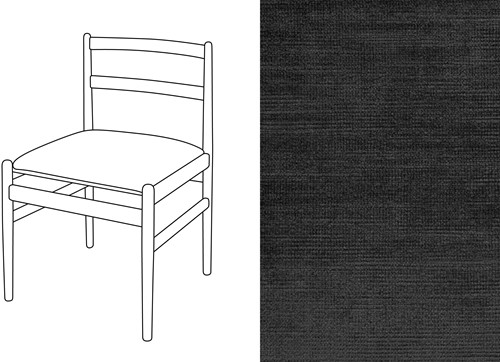 Leaf 01 Dining Chair Avignon Black (699)