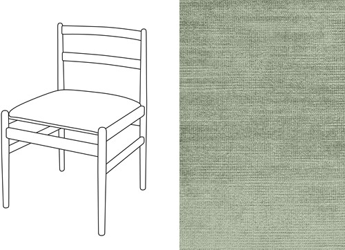Leaf 01 Dining Chair Avignon Bleachy Green (325)