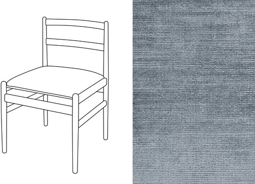 Leaf 01 Dining Chair Avignon Steel (666)