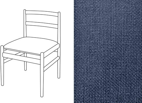Leaf 01 Dining Chair Paco Blue Iris