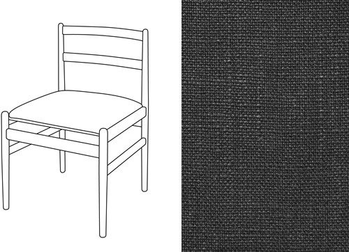 Leaf 01 Dining Chair Rave Jet Black (689)