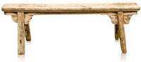 Antique Benches with Heavy Grain
