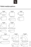 Mahé Half Round Seating Unit Trondheim 505-1