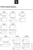 Mahé Quarter Round Seating Unit Right Trondheim 504-1