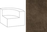 Mahé Quarter Round End Unit Right Adore 108