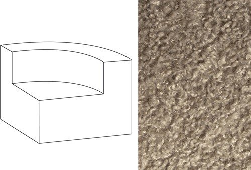 Mahé Quarter Round End Unit Right Doodle 10