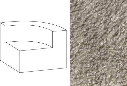 Mahé Quarter Round End Unit Right Doodle 12
