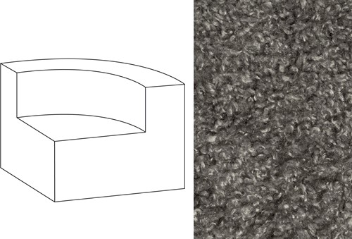 Mahé Quarter Round End Unit Right Doodle 68