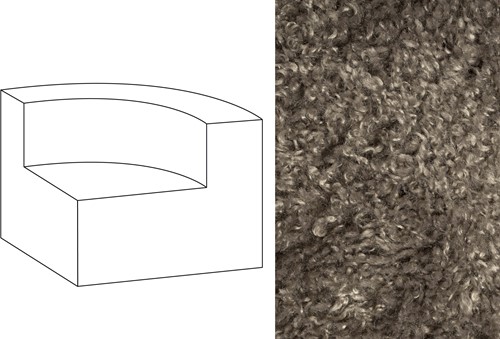Mahé Quarter Round End Unit Right Doodle 83