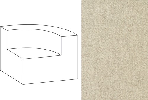 Mahé Quarter Round End Unit Right Facet 01
