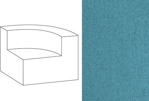 Mahé Quarter Round End Unit Right Facet 147