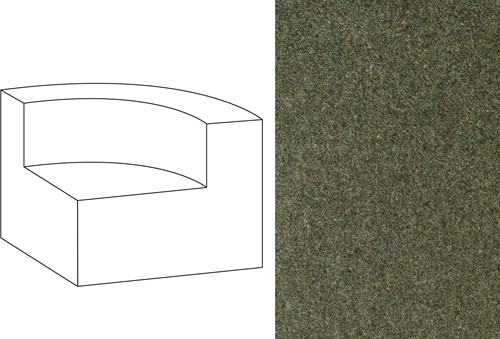 Mahé Quarter Round End Unit Right Facet 14