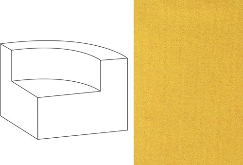 Mahé Quarter Round End Unit Right Facet 22