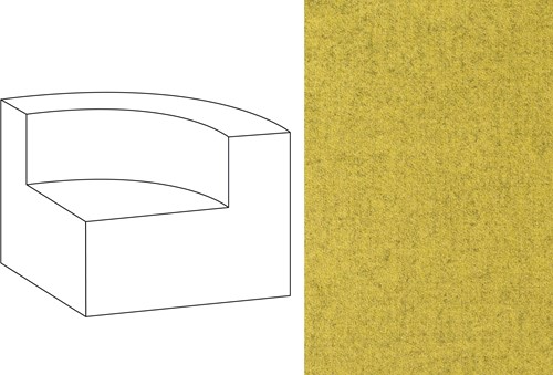 Mahé Quarter Round End Unit Right Facet 24