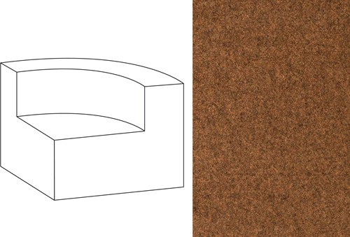 Mahé Quarter Round End Unit Right Facet 31