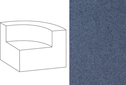 Mahé Quarter Round End Unit Right Facet 45
