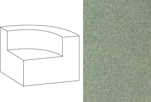 Mahé Quarter Round End Unit Right Facet 50
