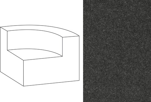 Mahé Quarter Round End Unit Right Facet 67