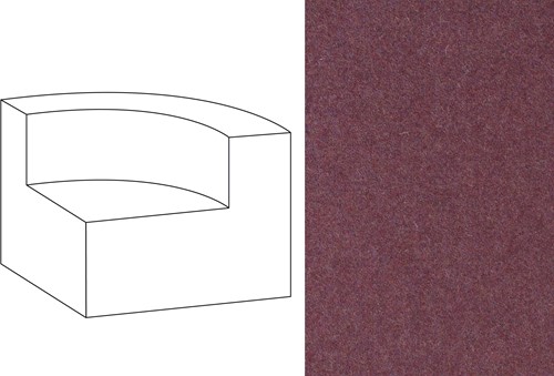 Mahé Quarter Round End Unit Right Facet 74