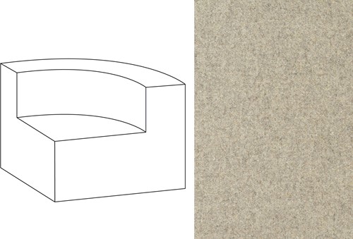 Mahé Quarter Round End Unit Right Facet 7