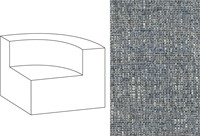 Mahé Quarter Round End Unit Right Havana PRO-4