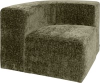 Mahé Quarter Round End Unit Left Wicker 11-2