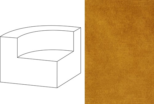 Mahé Quarter Round End Unit Left Adore 132