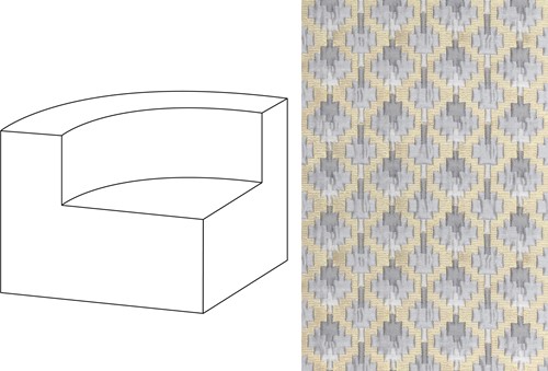 Mahé Quarter Round End Unit Left Coriandoli 001