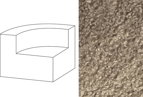 Mahé Quarter Round End Unit Left Doodle 10