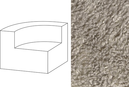 Mahé Quarter Round End Unit Left Doodle 12