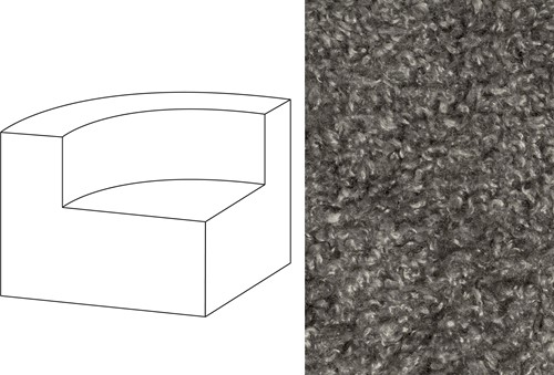 Mahé Quarter Round End Unit Left Doodle 68