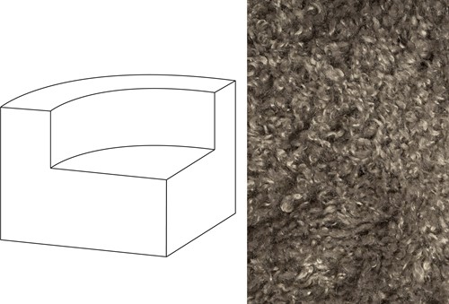 Mahé Quarter Round End Unit Left Doodle 83