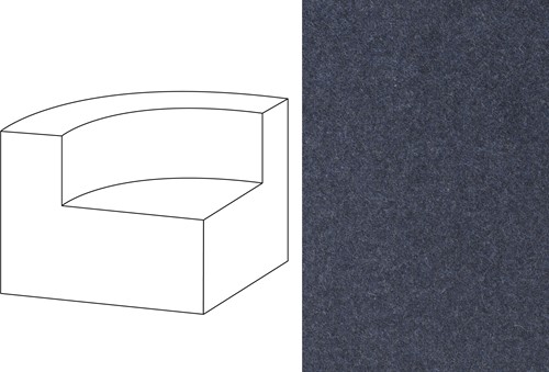 Mahé Quarter Round End Unit Left Facet 1007