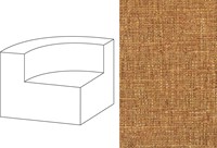 Mahé Quarter Round End Unit Left Havana PRO-7